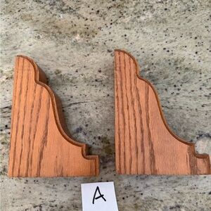 Several sets of Wood Grain Tan Decorative Wall Corbels or Shelf braces - Pair